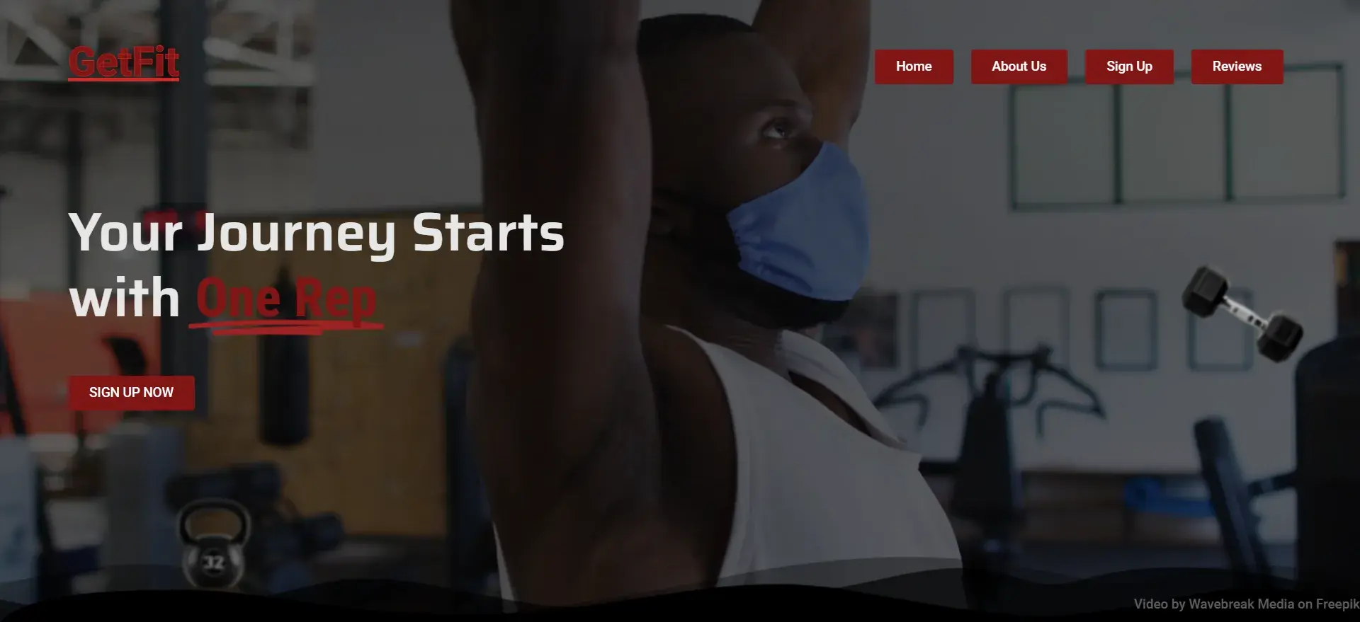 Skotix Web Design Agency project 2 - a fitness website for a premium gym brand